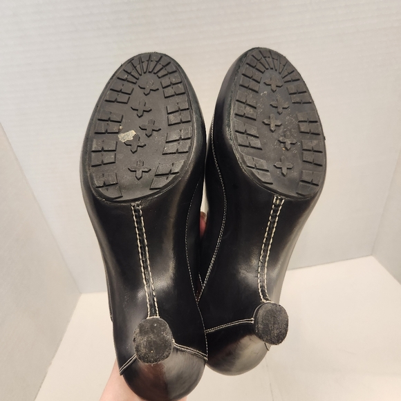 Cole Haan Black Leather Clogs Womens 9B Slip On Mules - Picture 8 of 9